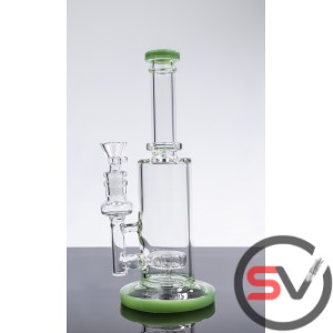 COLORED BASE GLASS WATER PIPE  10inch